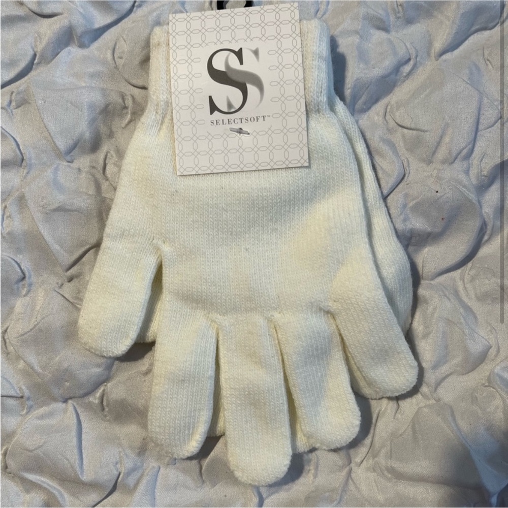 NWT white SELECTSOFT gloves